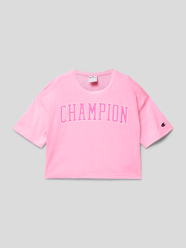 T-Shirt mit Label-Details Modell 'Rochester' von CHAMPION Rosa - 7