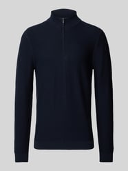 Sweter z dzianiny o kroju slim fit ze stójką od OLYMP Level Five - 17