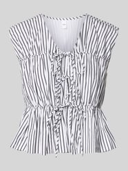 Top bluzkowy o kroju relaxed fit z wiązaniem model ‘EBBA’ od YAS - 46
