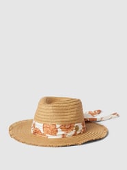 Strohhut mit floralem Hutband Modell 'OCEANS PANAMA' von Rip Curl Beige - 19