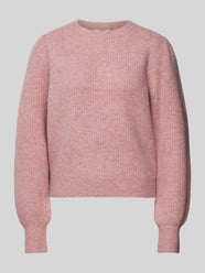 Strickpullover mit Puffärmeln Modell 'Farrell' von mbyM Rosa - 39