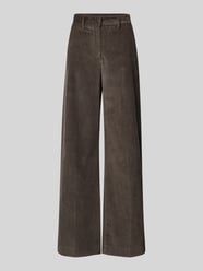Wide leg corduroy broek van puur katoen, model 'TANIA' van Weekend Max Mara - 17