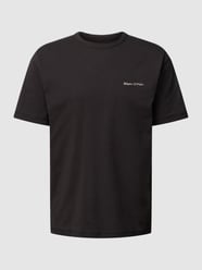 T-Shirt mit Logo-Stitching von Marc O'Polo Schwarz - 31