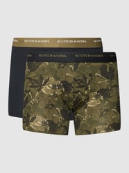 Broek met elastische band, model 'Iconic' in een set van 2 stuks van Scotch & Soda Groen - 28
