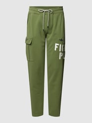 Sweatpants mit Label-Print von Aeronautica Militare Grün - 22