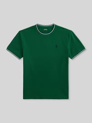Koszulka T-shirt z mieszanki bawełny w kroju regular fit z kontrastowymi paskami od Polo Ralph Lauren - 14
