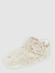 Hausschuhe in Fell-Optik Modell 'PULL' von CAPELLI NEW YORK Beige - 3