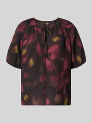 Regular fit blouse van viscosemix met druppelvormige hals van zero - 1
