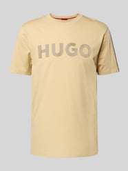 T-Shirt mit Label-Print Modell 'DULIVIO' von HUGO Beige - 31