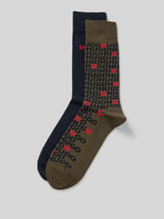 Socken mit Logo-Stitching im 2er-Pack von HUGO Grün - 39