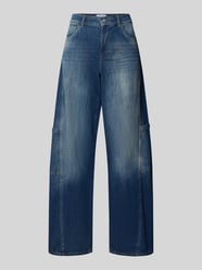 Jeansy z szeroką nogawką i kieszeniami cargo model ‘LIVA SEAM’ od Angels - 1