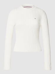 Strickpullover in Ripp-Optik von Tommy Jeans Weiß - 27