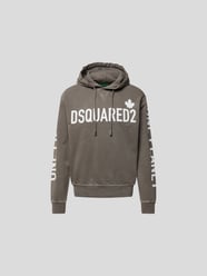 Hoodie mit Prints von Dsquared2 Grau / Schwarz - 30