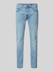 Tapered Fit Jeans mit 5-Pocket-Design Modell 'LYON' von Pierre Cardin Blau - 13