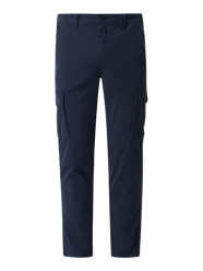 Regular fit cargobroek met stretch, model 'Jimmi' van !Solid Wit - 38