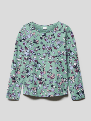 Shirt met lange mouwen met all-over motief van s.Oliver RED LABEL Groen - 34