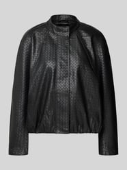 Jacke in Leder-Optik mit Stehkragen von COMMA - 11