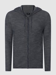 Kurtka z dzianiny z kapturem  od JOOP! Jeans Czarny - 20