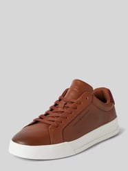 Sneakers van leer met labeldetail van Tommy Hilfiger Bruin - 21