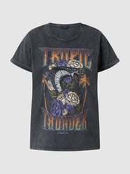 T-shirt met print  van Colourful Rebel Grijs - 4
