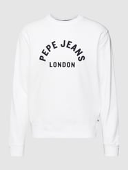 Sweatshirt met ronde hals, model 'ANDREW' van Pepe Jeans Wit - 33