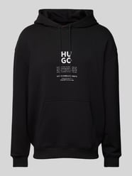 Hoodie mit Label-Print Modell 'Dflohood' von HUGO Schwarz - 9