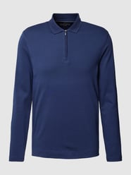 Poloshirt met korte ritssluiting van Christian Berg Men Blauw - 44