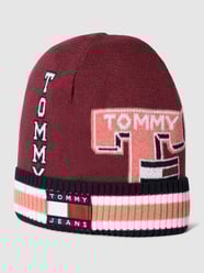 Czapka z naszywką z logo model ‘HERITAGE’ od Tommy Jeans Bordowy - 1