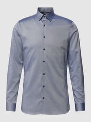 Super Slim Fit Business-Hemd mit Kentkragen von OLYMP No. Six Blau - 17
