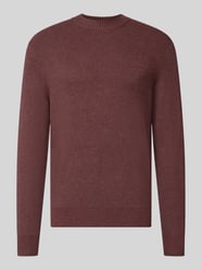 Regular fit pullover van viscosemix model 'MATTI' van Jake*s Studio Men Bordeaux - 43