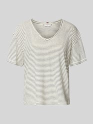 T-shirt o kroju relaxed fit z mieszanki lnu i bawełny od Tommy Hilfiger - 13