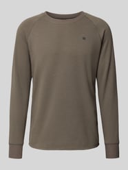 Bluzka z długim rękawem o kroju regular fit z efektem dzianiny model ‘Jirgi’ od G-Star RAW - 1