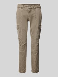 Spodnie cargo o kroju skinny fit z ozdobnym szwem od Buena Vista - 1