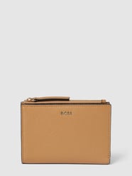 Portemonnaie mit Label-Detail Modell 'Alyce' von BOSS Braun - 14