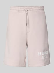 Loose fit sweatshorts van puur katoen model 'Nomario' van HUGO Blue - 8