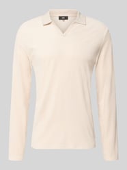 Longsleeve mit Polokragen und V-Ausschnitt Modell 'BOLL' von CINQUE - 34