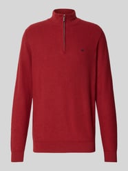 Strickpullover mit Troyer-Kragen von Fynch-Hatton - 16