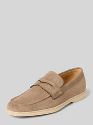 Loafer aus echtem Leder in Suede-Optik von Carl Gross Beige - 27
