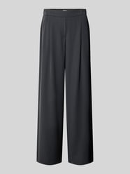 Wide leg stoffen broek met elastische band van Jake*s Collection - 25