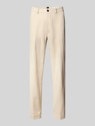 Tapered chino van wolmix, model 'CHINO-ST' van BOSS Orange Beige - 39