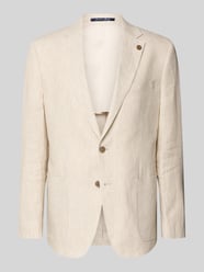 Regular Fit Sakko aus reinen Leinen mit Reverskragen von Christian Berg Men Beige - 22