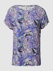 T-Shirt mit Paisley-Muster von Christian Berg Woman Blau - 31