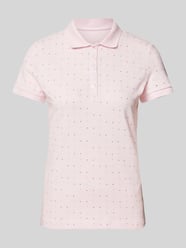 Regular fit poloshirt met structuurmotief van Christian Berg Woman Fuchsia - 15