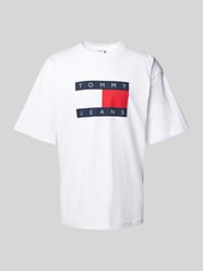 T-shirt met labelprint, model 'SKATE' van Tommy Jeans - 4