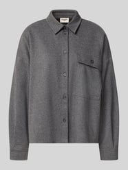 Oversized bluzka z długim rękawem z mieszanka wiskozy i bawełny model 'AGIATE' od Weekend Max Mara - 7
