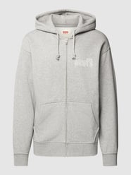 Relaxed fit sweatjack in gemêleerde look met ritssluiting van Levi's® Grijs / zwart - 10