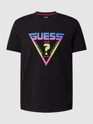 T-Shirt mit Label-Print von Guess Activewear Schwarz - 29