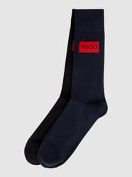 Socken mit Stretch-Anteil im 2er-Pack von HUGO Schwarz - 18