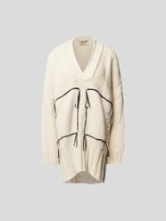 Pullover mit V-Ausschnitt von Maison Flaneur Weiß - 14