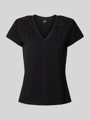 T-shirt met strass-steentjes, model 'Ecrys' van BOSS Orange - 9